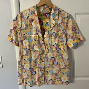 Urban Outfitters Floral Multicolor Women’s Camp Shirt